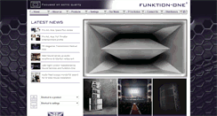 Desktop Screenshot of funktion-one.com